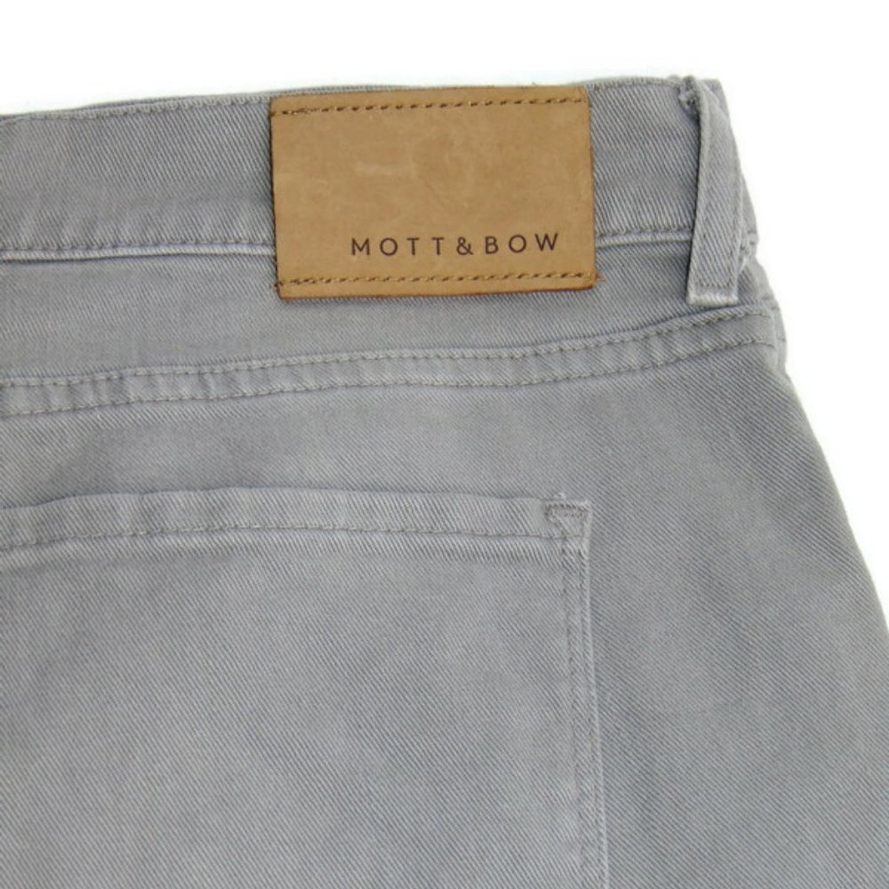 MOTT & BOW Men's 38 x 32 Straight Gray Jeans Stretch Pants Cotton Blend